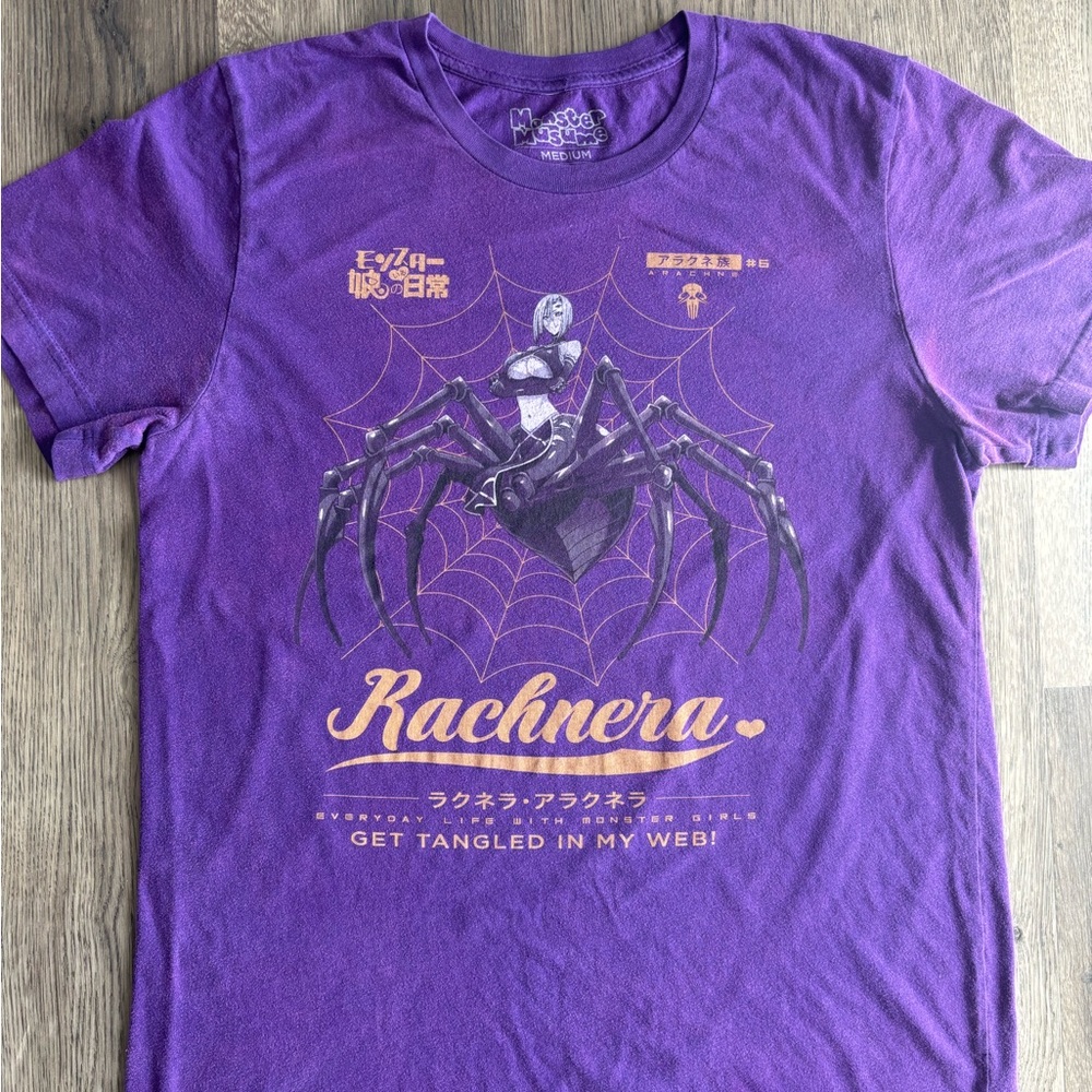 Monster Musume Rachnera Purple Graphic T-Shirt Sz.M